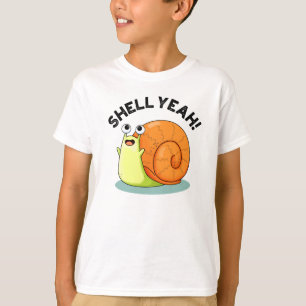 Camiseta Shell Sim Funny Snail Pun