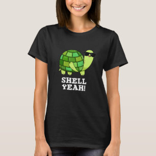 Camiseta Shell Sim Funny Tortoise Pun Dark BG
