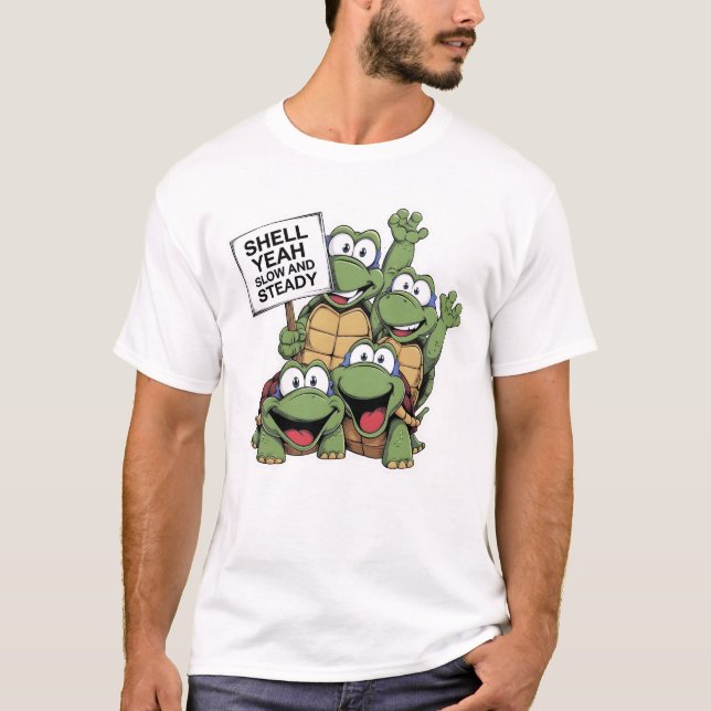 Camiseta Shell Sim Lento E Constante (Frente)