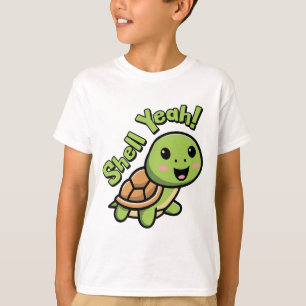 Camiseta Shell Sim! O Cartoon De Turtle É Perfeito