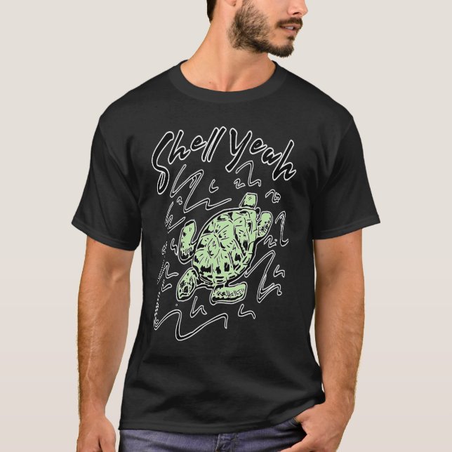 Camiseta Shell sim Sea Turtle (Frente)