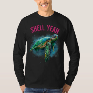 Camiseta Shell Sim Vacation Beach Sea Turtle