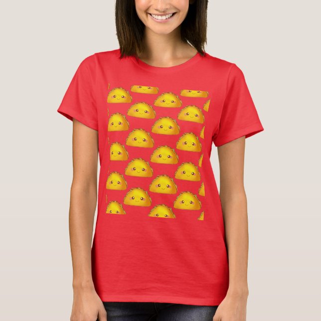 Camiseta Shell Taco, Duro de Carne de Bovino do México (Frente)