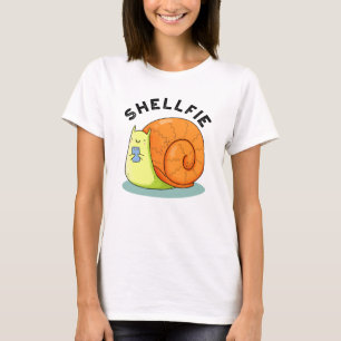 Camiseta Shellfie Funny Snail Selfie Pun
