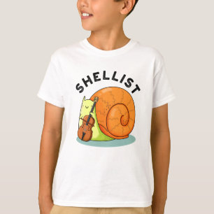 Camiseta Shellist Funny Snail Cello Pun