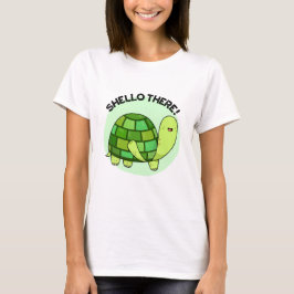 Camiseta Shello Ali Engraçado Tortoise Pun