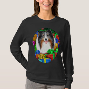 Camiseta Sheltie Christmas Open Dons Blue Merle