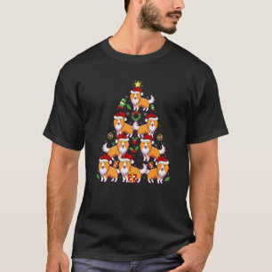 Camiseta Sheltie Dog Xmas Lighting Tree Sheltie Natal P