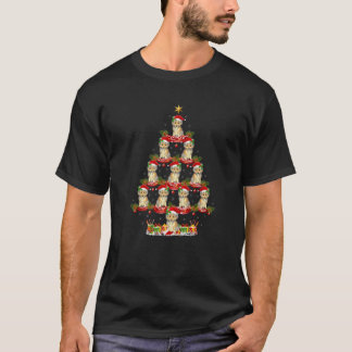 Camiseta Sheltie Dog Xmas Tree Lighting Sheltie Natal T
