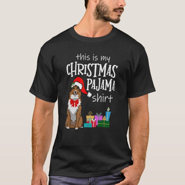 Camiseta Sheltie Gift Sheltie, Shetland Sheepdog Natal (Frente)