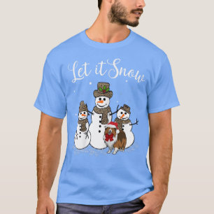 Camiseta Sheltie Mãe, Deixe-A Neve, Snowman Leopard Imprima