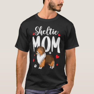 Camiseta Sheltie Mãe Shetland Sheepdog Proprietário do Cach