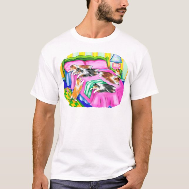 Camiseta Sheltie Pink Comfort (Frente)