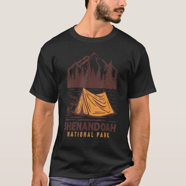 Camiseta Shenandoah National Park Camping Souvenir Virginia (Frente)