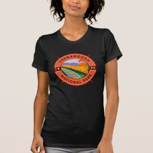 Camiseta Shenandoah National Park Retro Compass Emblem