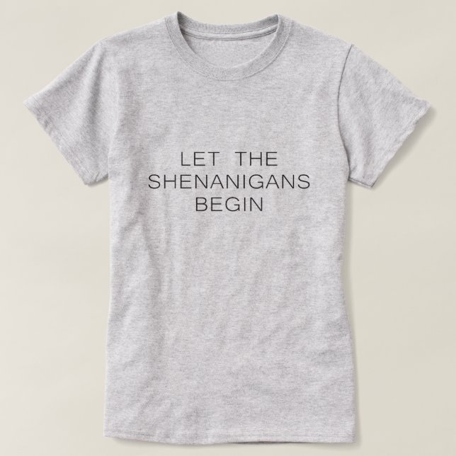 Camiseta Shenanigans (Frente do Design)