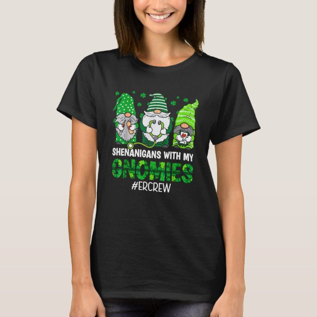 Camiseta Shenanigans Com A Minha Enfermeira ER St Patricks  (Frente)