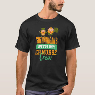 Camiseta Shenanigans Com A Minha Enfermeira Saint Patrick S