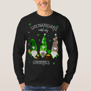 Camiseta Shenanigans Com Meu Gnomo De Dia de São Patrício