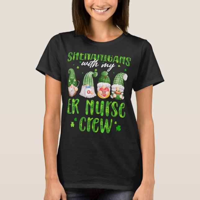 Camiseta Shenanigans Com Minha Rua De Enfermeira Cute (Frente)