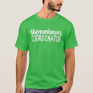 Camiseta Shenanigans Coordenador de Dia de São Patrício S