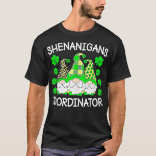 Camiseta Shenanigans Coordenador Dia de São Patrício Gnom V