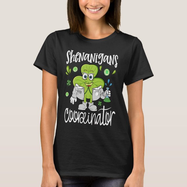 Camiseta Shenanigans Coordinator  Teacher St Patrick's Day  (Frente)