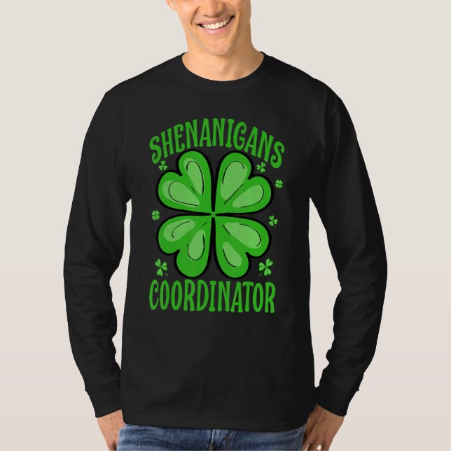 Camiseta Shenanigans Coordinator  Teacher St Patrick's Day (Frente)