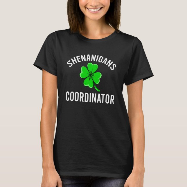Camiseta Shenanigans Coordinator Teacher St Patrick's Day (Frente)