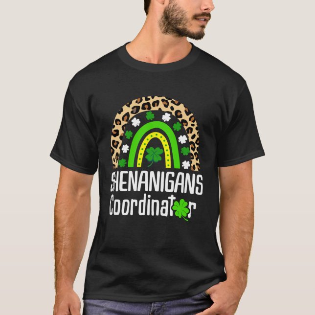 Camiseta Shenanigans Coordinator Teachers St. Patricks Day  (Frente)