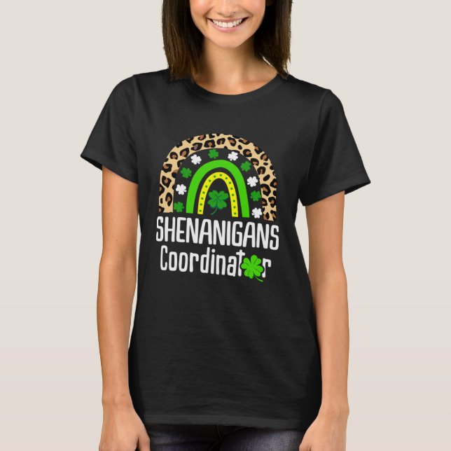 Camiseta Shenanigans Coordinator Teachers St. Patricks Day  (Frente)