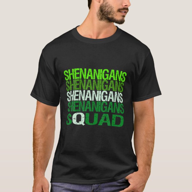 Camiseta Shenanigans Esquadrão Ruas Engraçadas. (Frente)