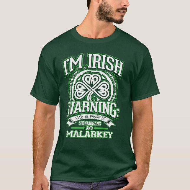 CAMISETA SHENANIGANS IRLANDESES E MALARKEY (Frente)