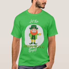 Camiseta Shenanigans Leprechaun Rua Dia de Patrick