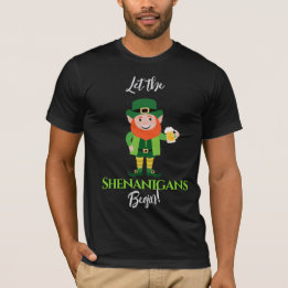 Camiseta Shenanigans Leprechaun Rua Dia de Patrick