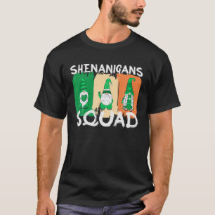 Camiseta Shenanigans Squad Dia de São Patrício Gnomos Gre