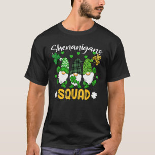 Camiseta Shenanigans Squad Dia de São Patrício Gnomos Green