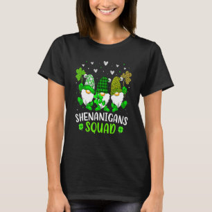 Camiseta Shenanigans Squad Dia de São Patrício Gnomos Green