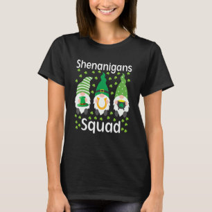 Camiseta Shenanigans Squad Dia de São Patrício Gnomos Green