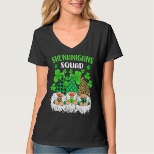Camiseta Shenanigans Squad Dia de São Patrício Gnomos Green