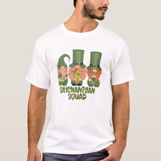 Camiseta Shenanigans Squad Dia de São Patrício Gnomos Green