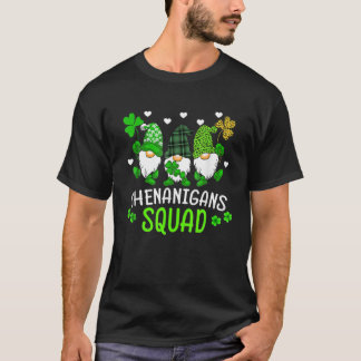 Camiseta Shenanigans Squad Dia de São Patrício Gnomos Green