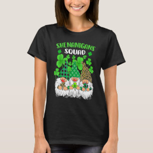 Camiseta Shenanigans Squad Dia de São Patrício Gnomos Green