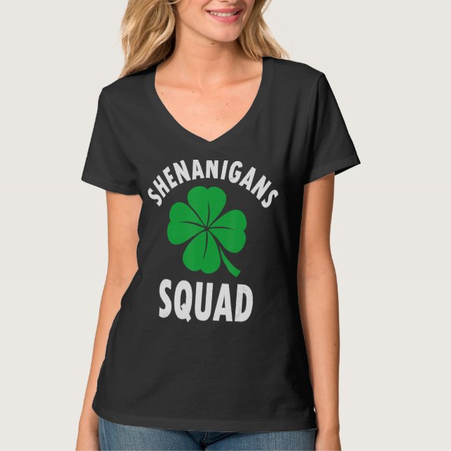Camiseta Shenanigans Squad Irish Funny Happy Saint (Frente)