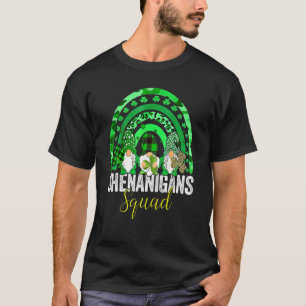 Camiseta Shenanigans Squad Irish Gnomos Rainbow Rua Patrick