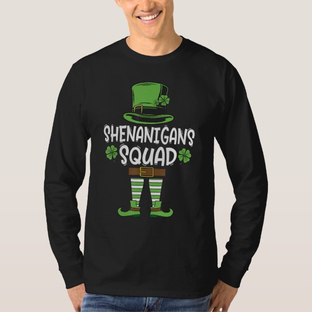 Camiseta Shenanigans Squad Irish Shirt Funny Saint Patricks (Frente)