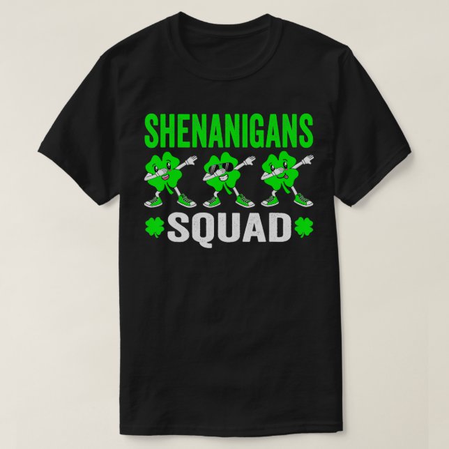 Camiseta Shenanigans Squad Kids Outfit estranho (Frente do Design)