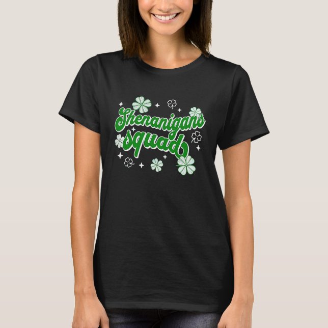 Camiseta Shenanigans Squad T Dia de São Patrício (Frente)