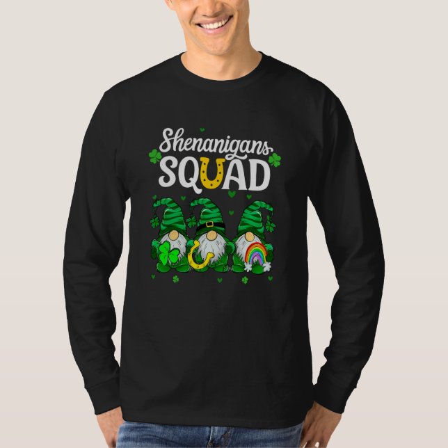 Camiseta Shenanigans Squad Teachers St Patricks Day Gnomes (Frente)