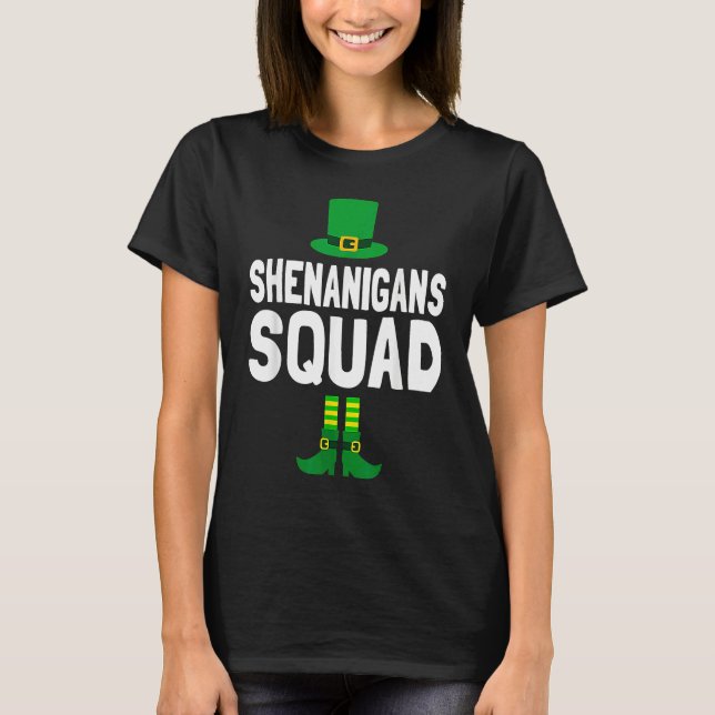 Camiseta Shenanigator Cute Leprechaun Elf St Patricks Day S (Frente)